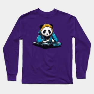 DJ Kawaii Panda Long Sleeve T-Shirt